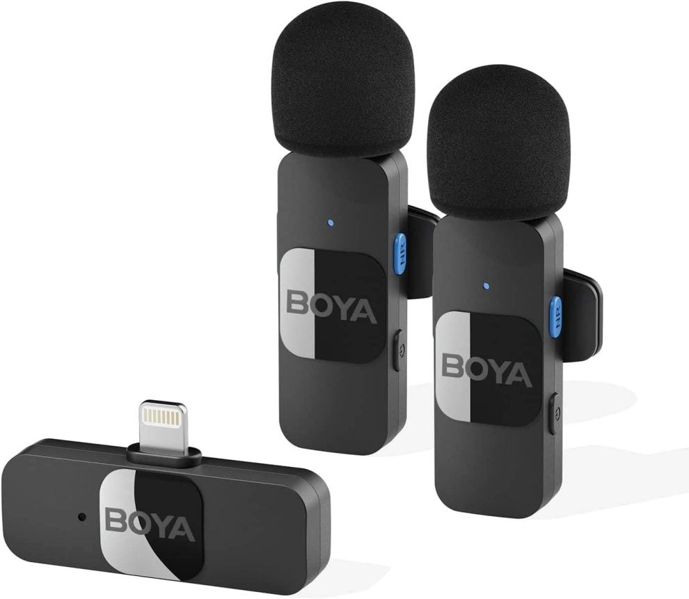 BOYA BY-V2 2.4GHz Wireless Microphone System for iPhone