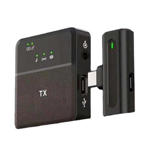 Sx8 Wireless Microphone For Type-C Android & I-Phone Interview, Vlog, Live Mic Noise Reduction